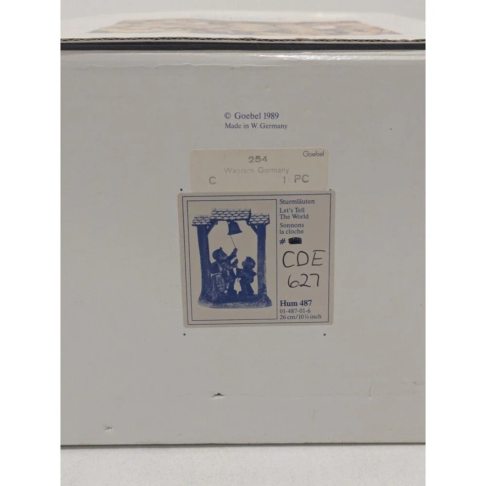 Hummel Goebel‎ Century Collection HUM 487 “Let’s Tell The World” 1990 w/ Box